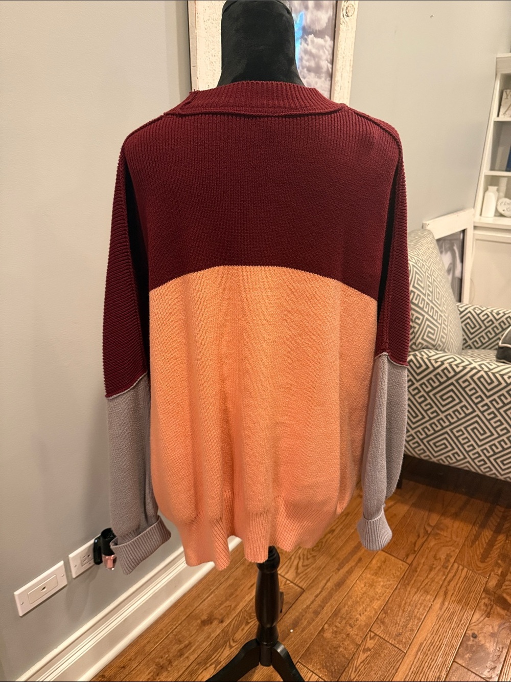 Free People multi block sweater. - Picture 3 of 6